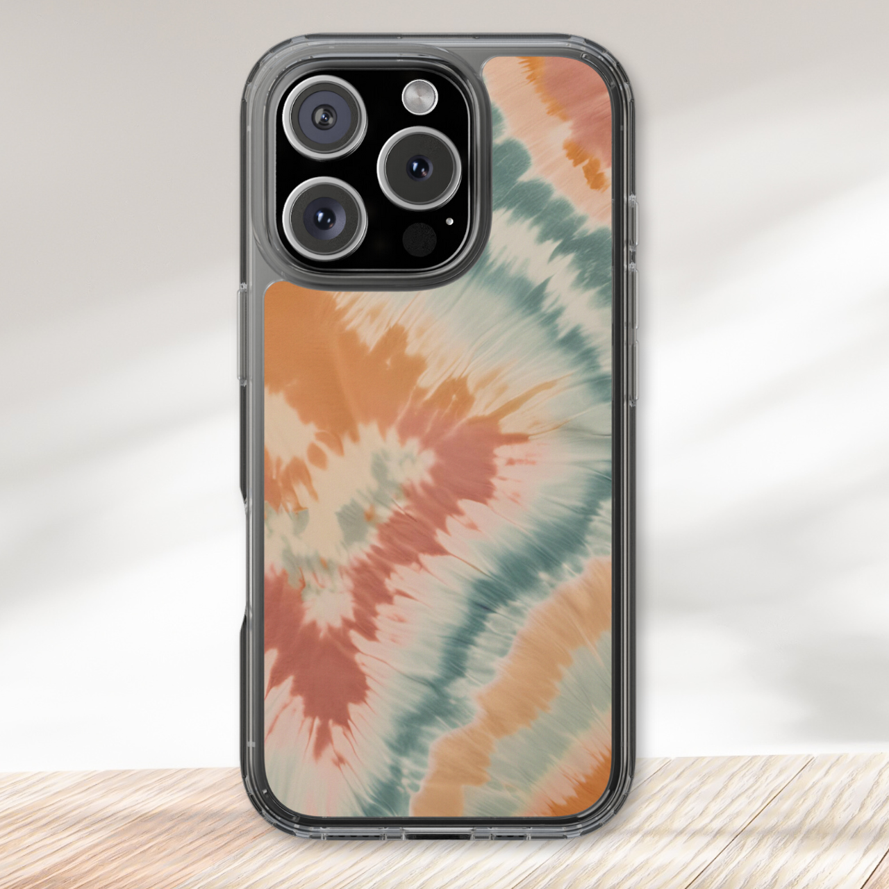 Pastel Swirl Tie Dye Clear Case
