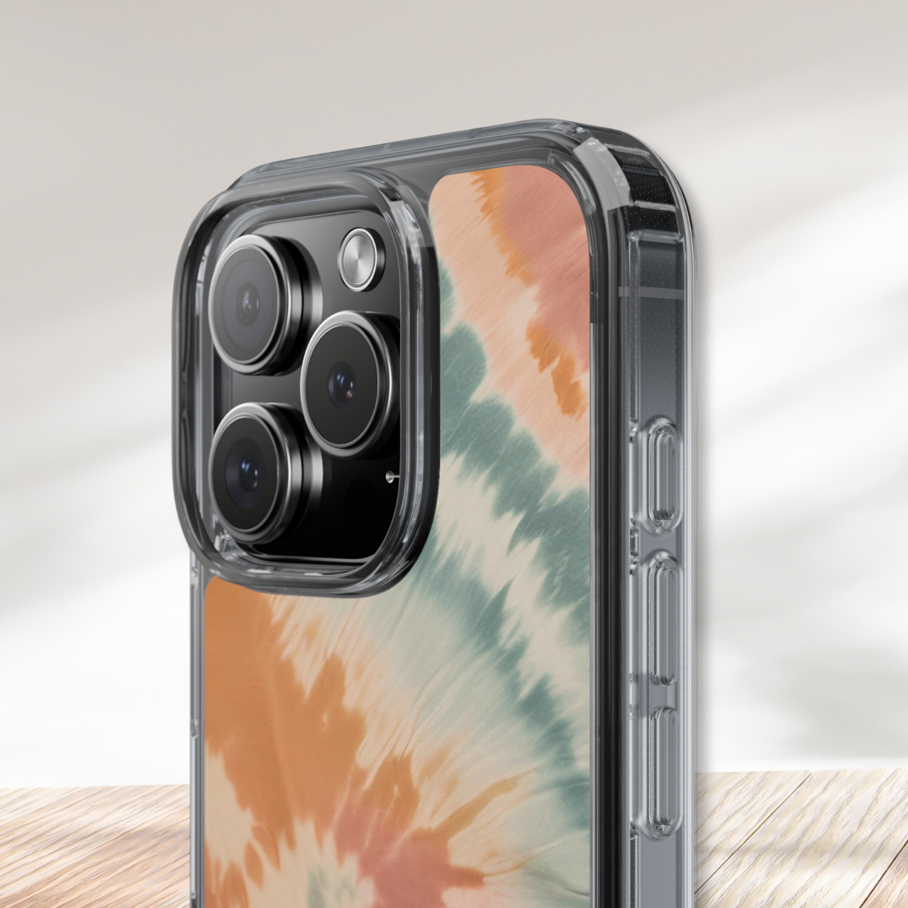 Pastel Swirl Tie Dye Clear Case