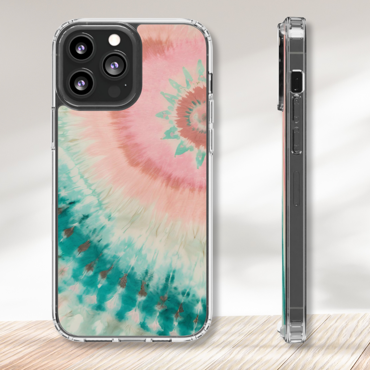 Cotton Candy Tide Tie Dye Clear Case Cover