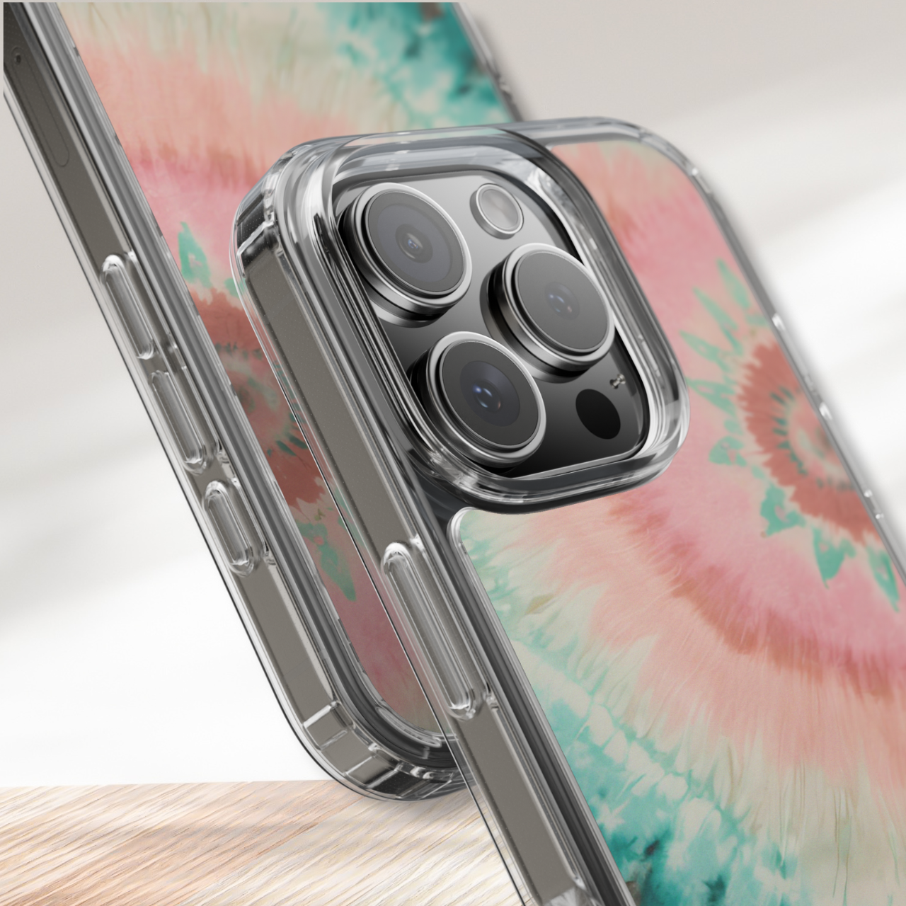 Cotton Candy Tide Tie Dye Clear Case Cover