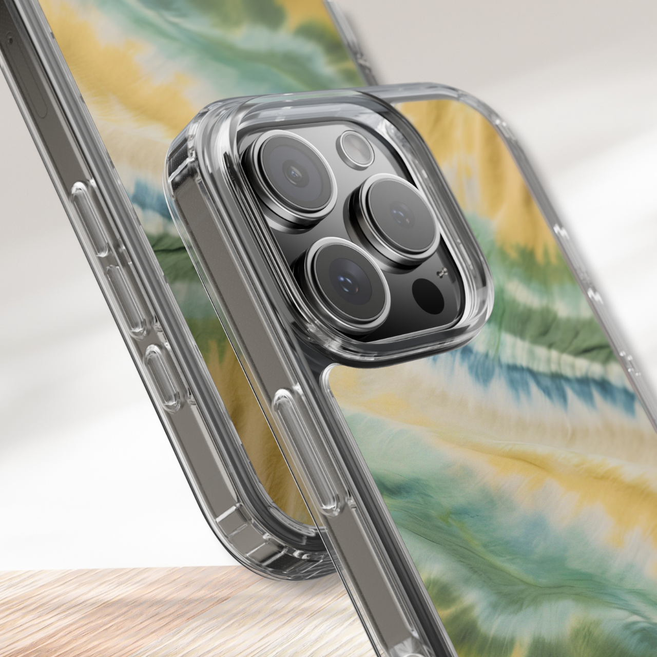 Golden Meadow Tie Dye Clear Case