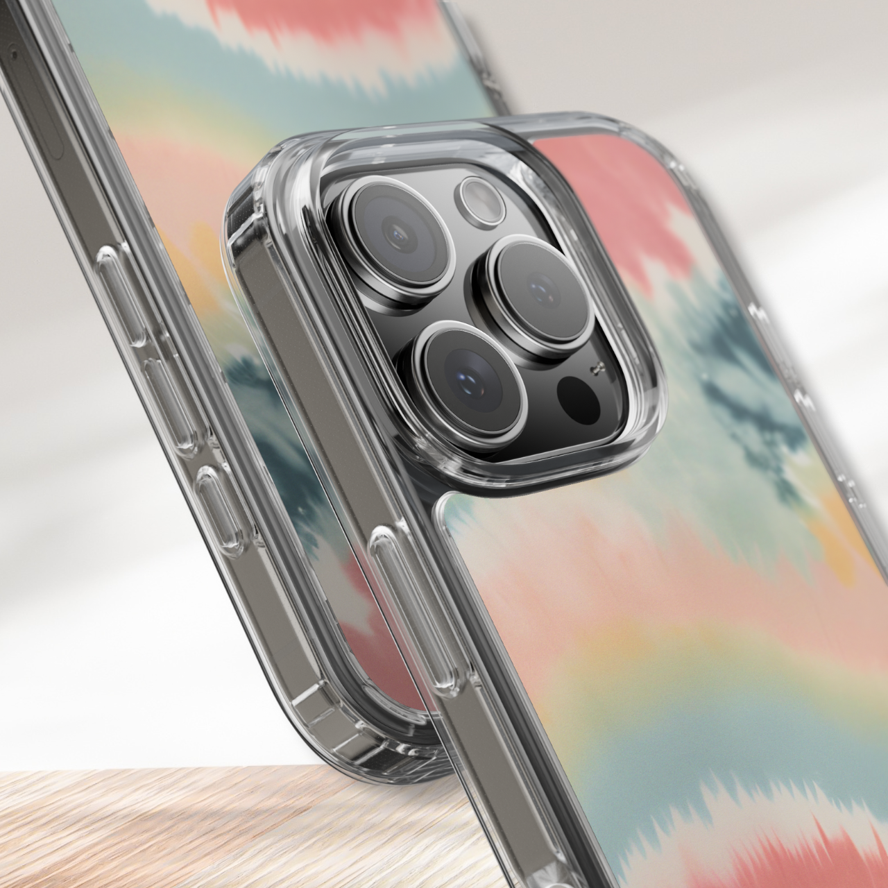 Dreamy Horizon Tie Dye Clear Case