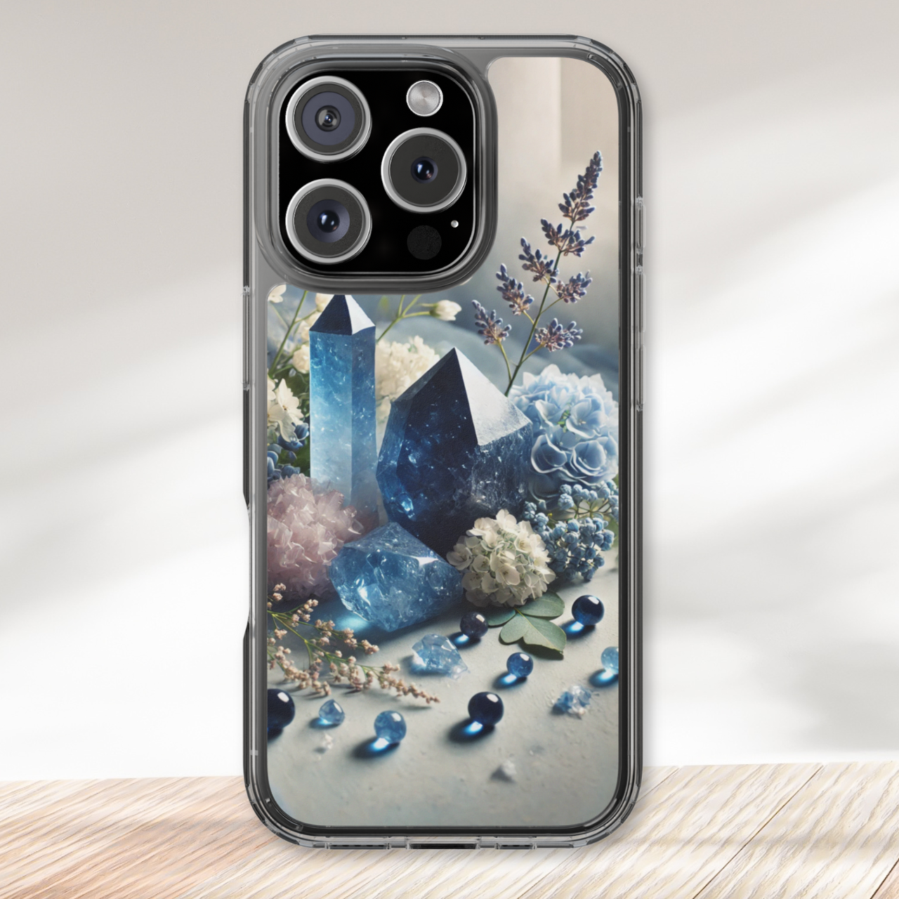 Sodalite Healing Crystal Clear Case