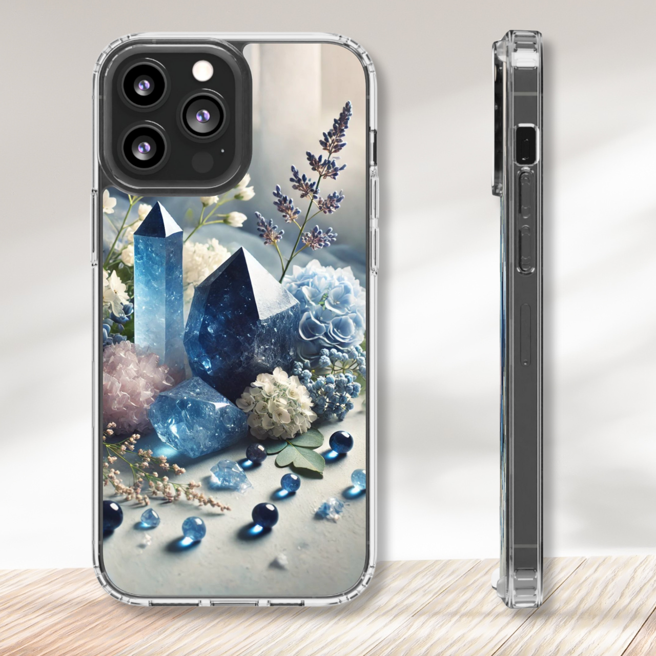 Sodalite Healing Crystal Clear Case