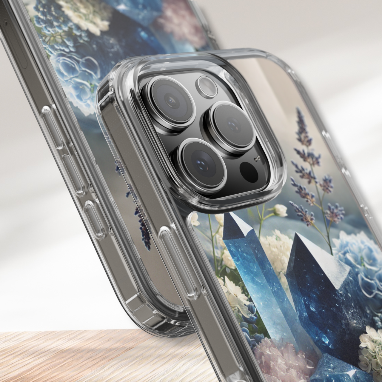 Sodalite Healing Crystal Clear Case
