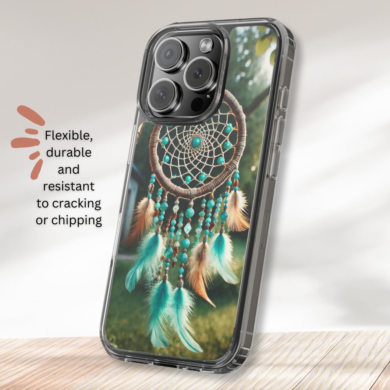 Turquoise Dream Dreamcatcher Clear Case