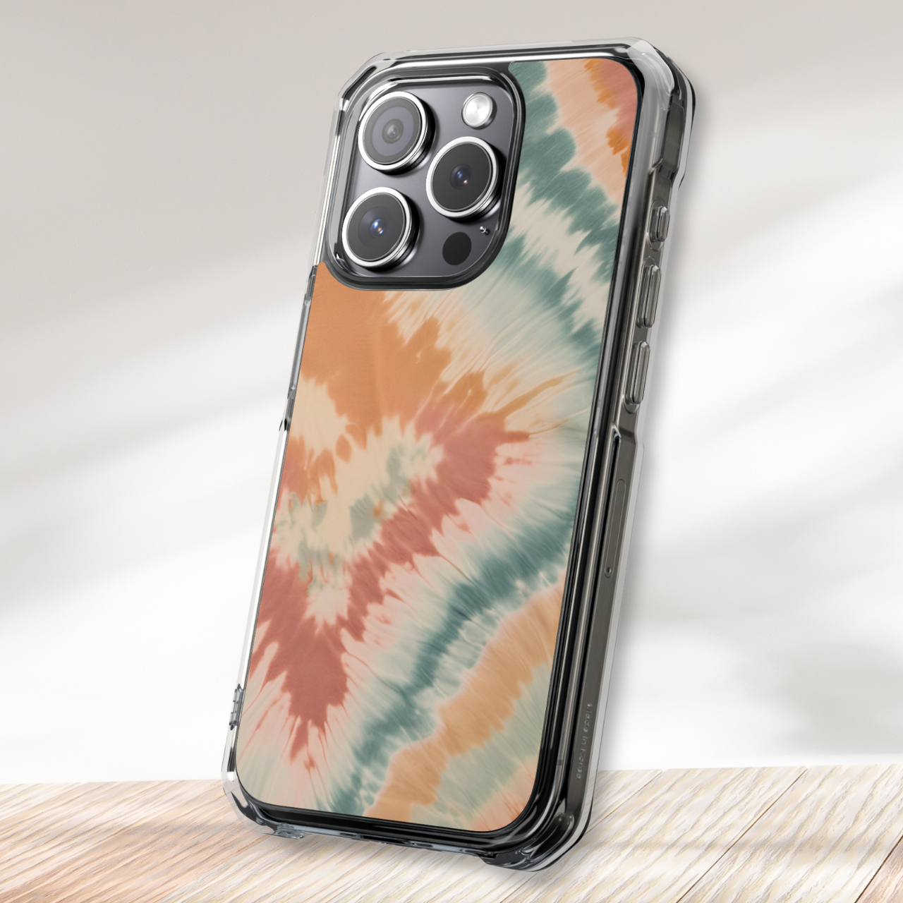 Pastel Swirl Tie Dye Clear Case