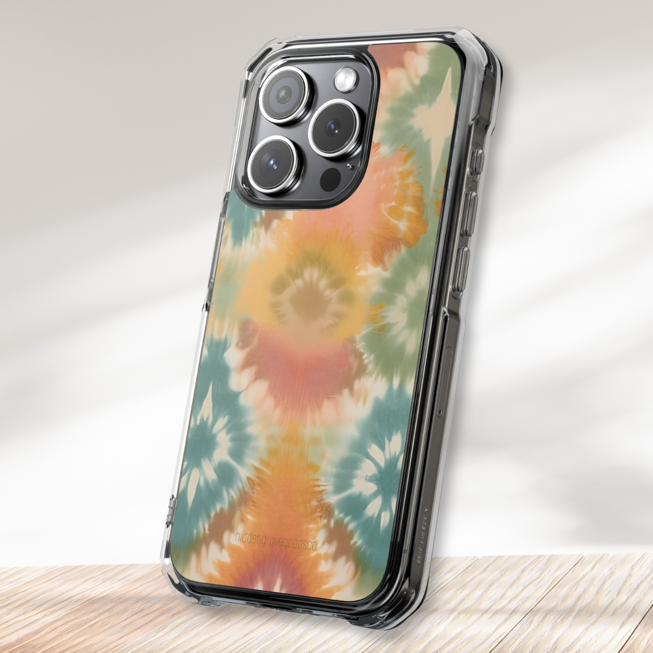 Boho Tie Dye Clear Case