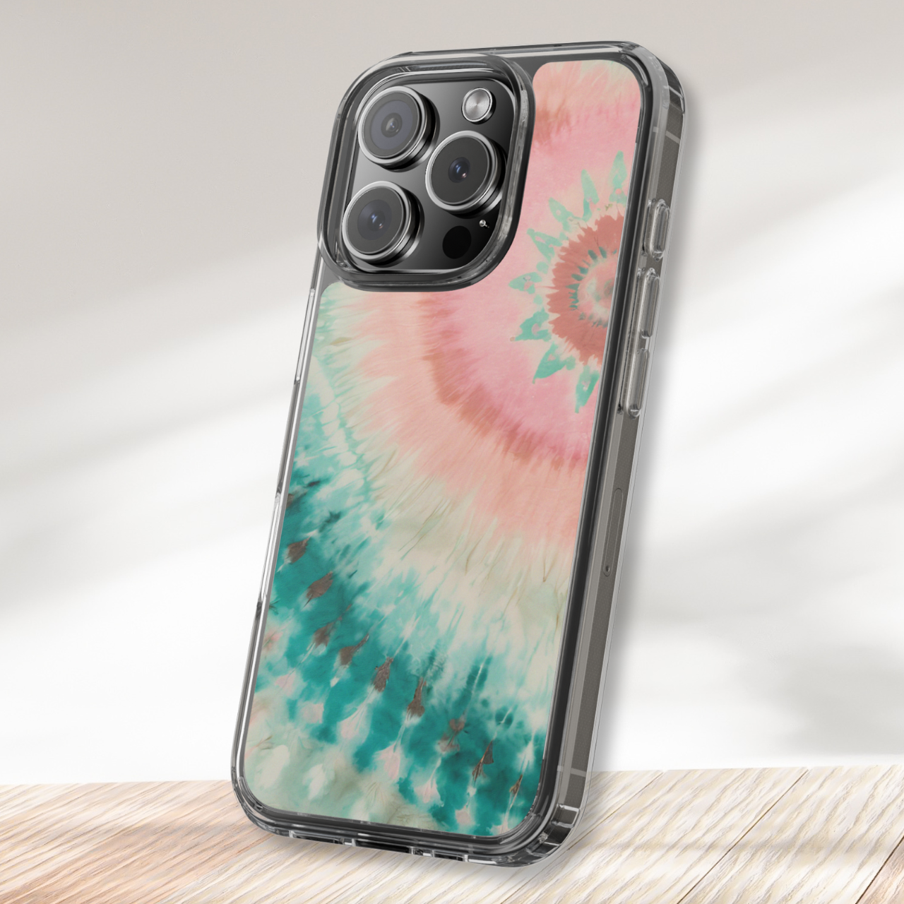 Cotton Candy Tide Tie Dye Clear Case Cover