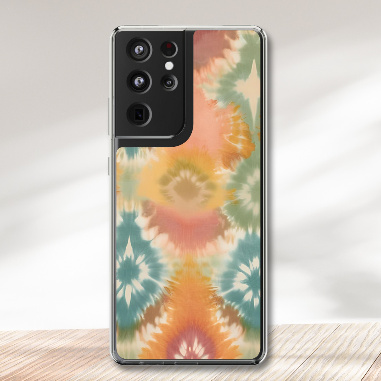 Boho Tie Dye Clear Case