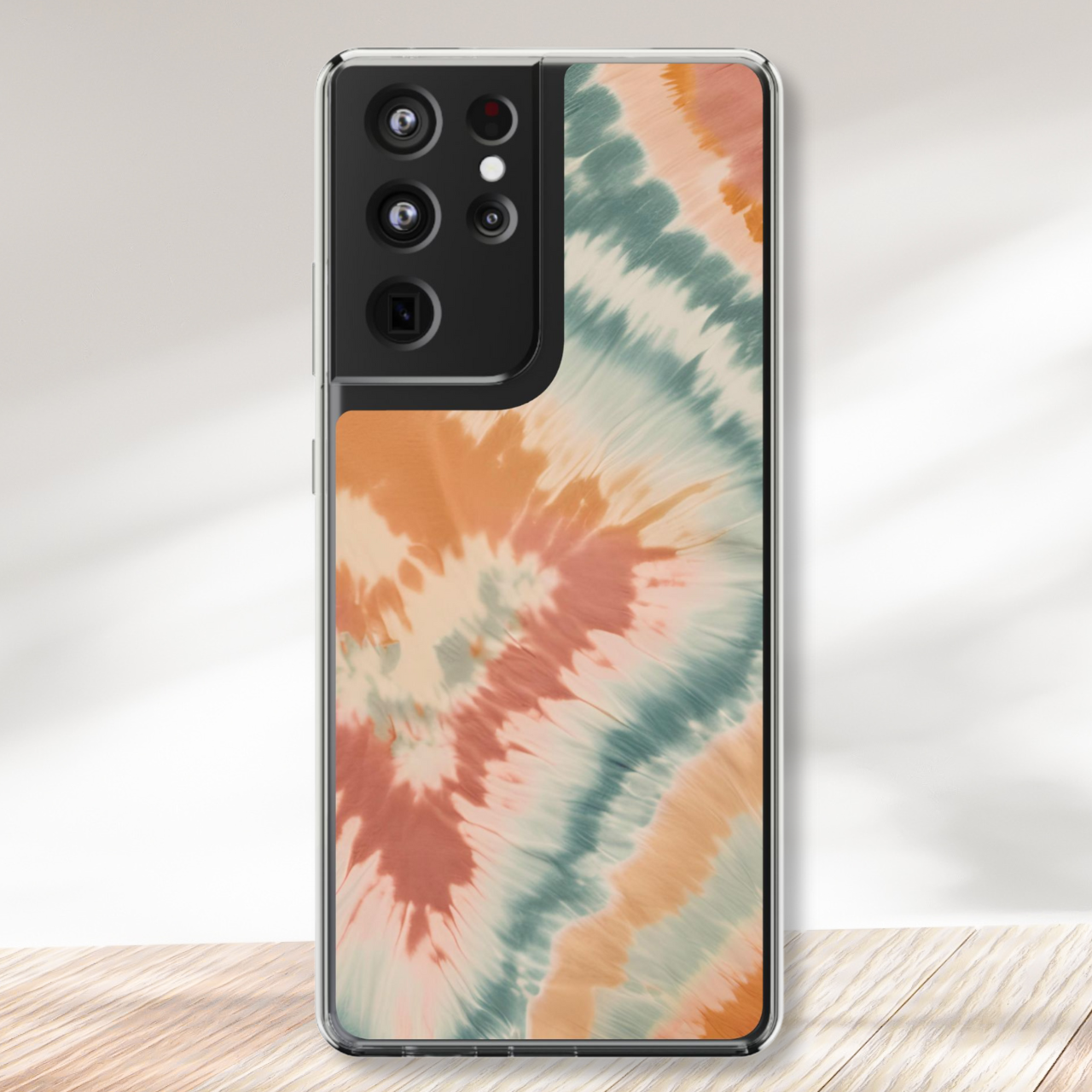 Pastel Swirl Tie Dye Clear Case