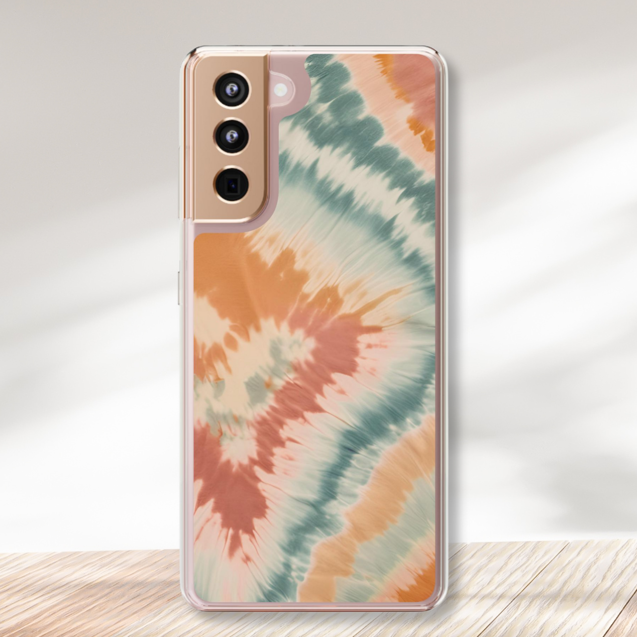Pastel Swirl Tie Dye Clear Case
