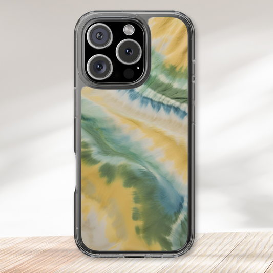 Golden Meadow Tie Dye Clear Case