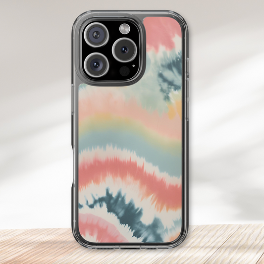 Dreamy Horizon Tie Dye Clear Case