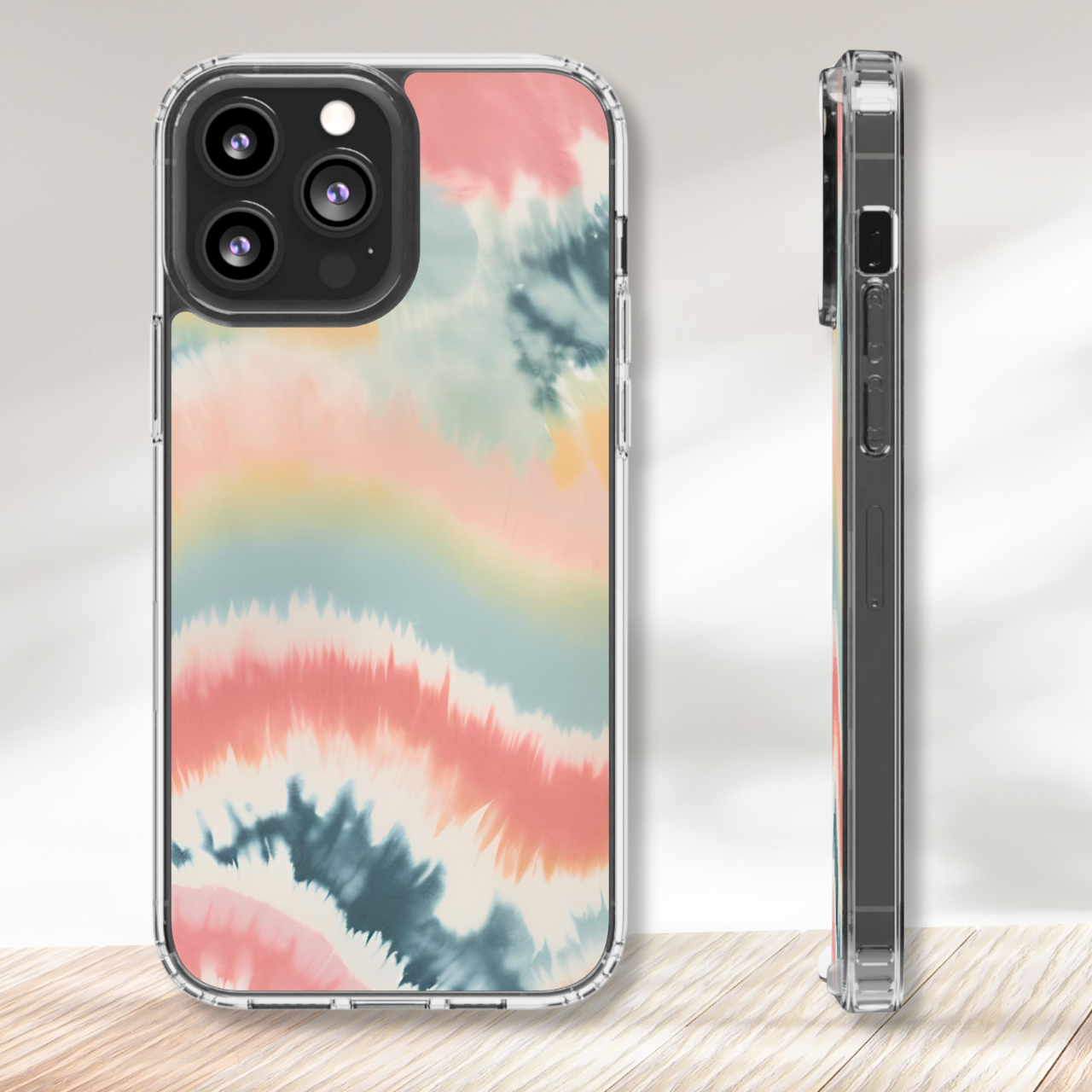 Dreamy Horizon Tie Dye Clear Case
