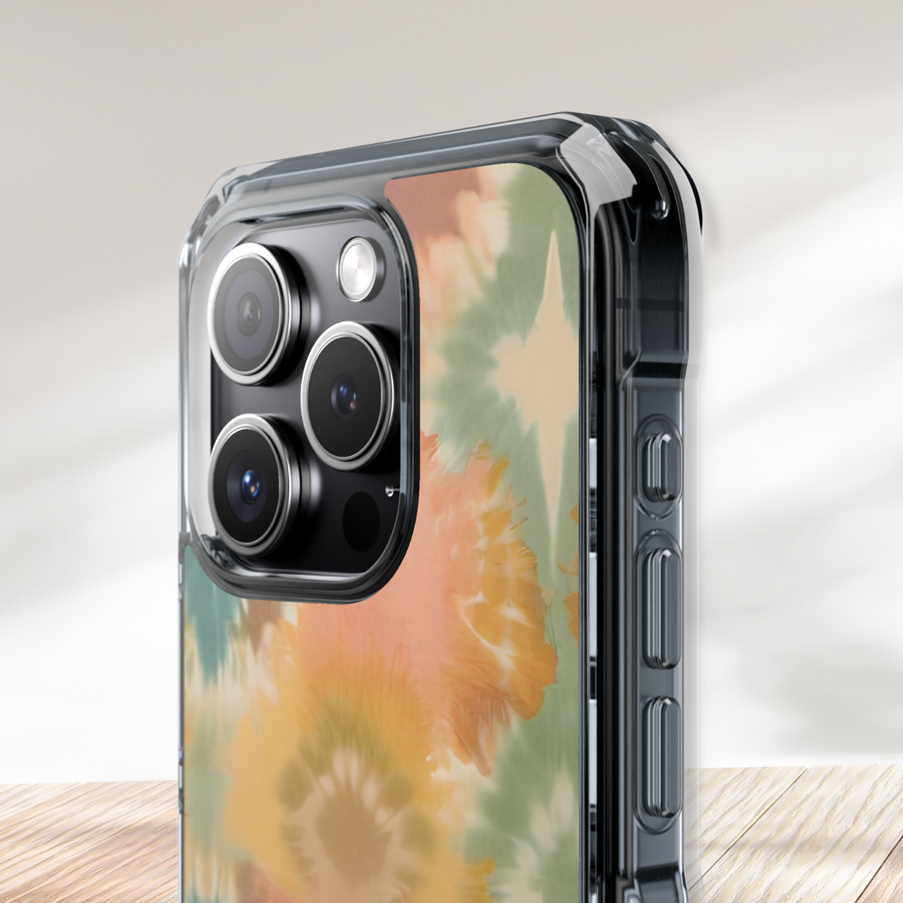Boho Tie Dye Clear Case