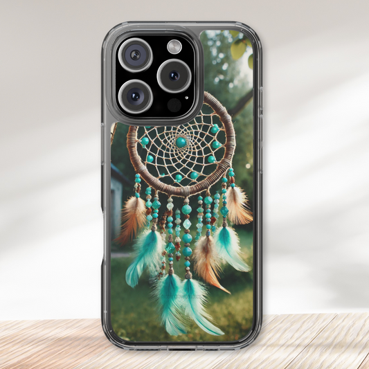 Turquoise Dream Dreamcatcher Clear Case