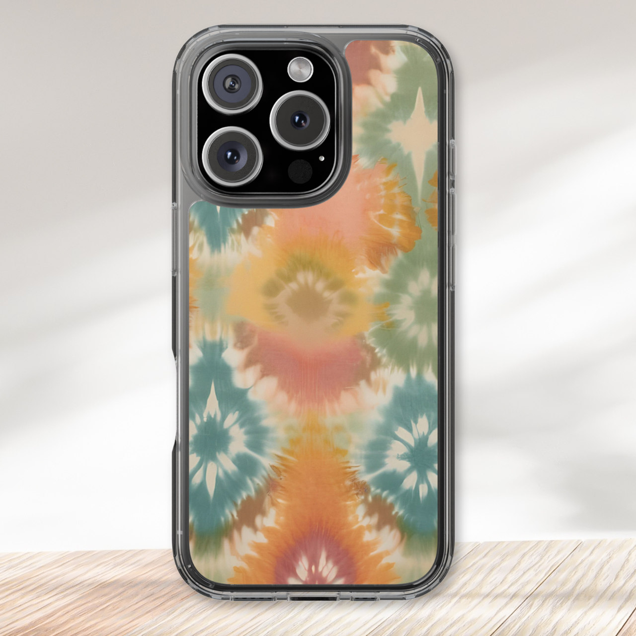 Boho Tie Dye Clear Case