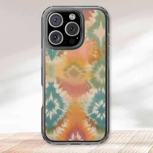 Boho Tie Dye Clear Case