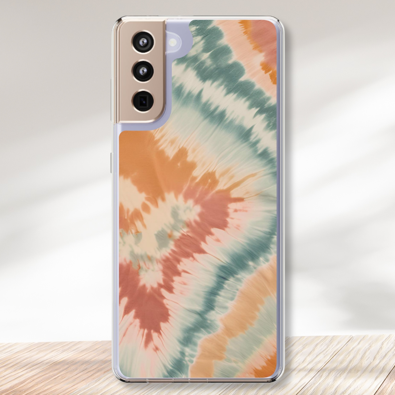 Pastel Swirl Tie Dye Clear Case