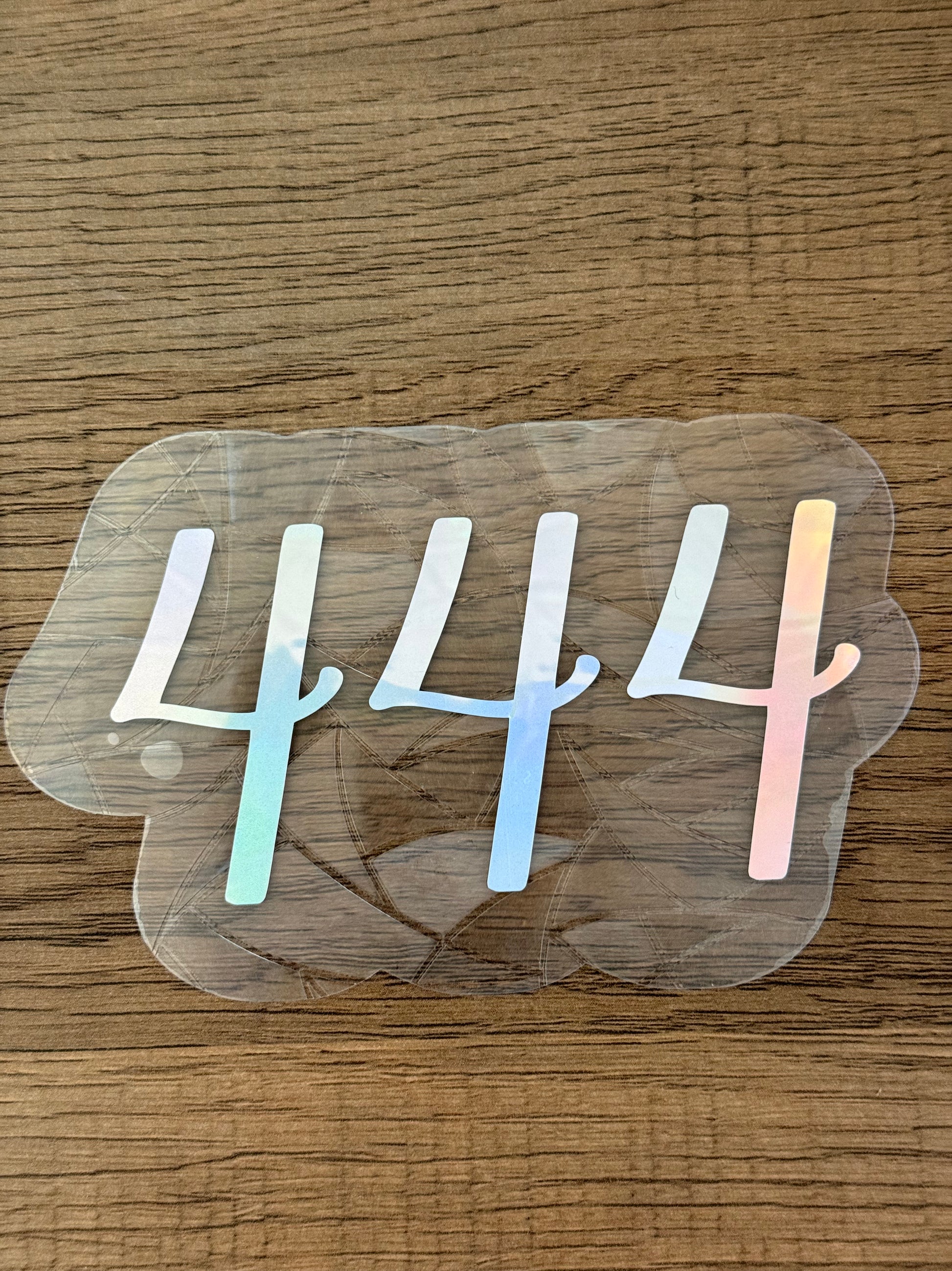 444 angel number prism window cling bringing rainbow light into a bright room