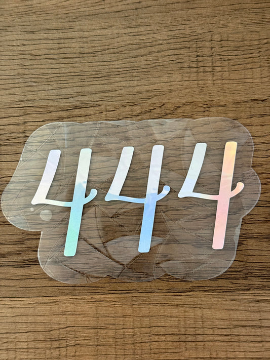 444 angel number prism window cling bringing rainbow light into a bright room